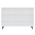 Pilvi Wooden Bookcase With 6 Shelves In White