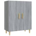 Pirro Wooden Sideboard With 2 Doors In Grey Sonoma Oak