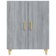 Pirro Wooden Sideboard With 2 Doors In Grey Sonoma Oak
