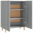 Pirro Wooden Sideboard With 2 Doors In Grey Sonoma Oak