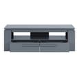 Portland Wooden TV Stand With 2 Drawers In Grey