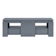 Portland Wooden TV Stand With 2 Drawers In Grey