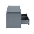 Portland Wooden TV Stand With 2 Drawers In Grey