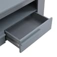 Portland Wooden TV Stand With 2 Drawers In Grey
