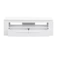 Portland Wooden TV Stand With 2 Drawers In White