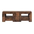 Portland Wooden TV Stand With 2 Drawers In Rustic Oak