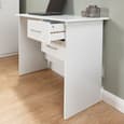 Probus Wooden Laptop Desk With 2 Drawers In White
