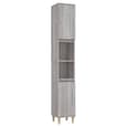 Pueblo Wooden 3 Piece Bathroom Furniture Set In Grey Sonoma