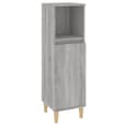 Pueblo Wooden 3 Piece Bathroom Furniture Set In Grey Sonoma