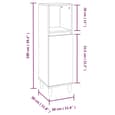 Pueblo Wooden 3 Piece Bathroom Furniture Set In Grey Sonoma