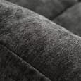 Raine U Shaped Fabric Sofa With Chrome Metal Legs In Grey