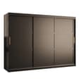 Rieti I Wooden Wardrobe 2 Sliding Doors 250cm In Black