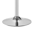 Ripple Bordeaux Faux Leather Bar Stools With Chrome Base In Pair