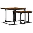 Rivas Wooden Set Of 2 Coffee Tables In Smoked Oak