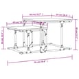 Rivas Wooden Set Of 2 Coffee Tables In Smoked Oak