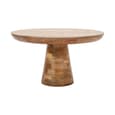 Salter Solid Mangowood Coffee Table Mushroom Style In Rough Swan