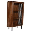 Salvo Mango Wood Bookcase With 2 Shelves In Walnut
