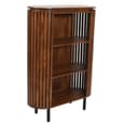 Salvo Mango Wood Bookcase With 2 Shelves In Walnut