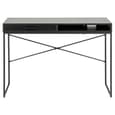 Salvo Wooden Laptop Desk With 1 Drawer In Ash Black