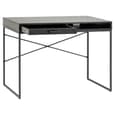 Salvo Wooden Laptop Desk With 1 Drawer In Ash Black