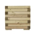 Sawrey Wooden Garden Rectangular Patio Planter In Natural