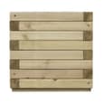 Sawrey Wooden Garden Square Patio Planter In Natural
