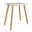 Schofield Wooden Dressing Table Set In White