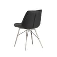Serbia Faux Leather Dining Chair In Black