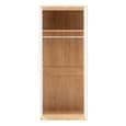 Samaira Wardrobe In White High Gloss With 2 Doors