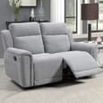 Sheridan Fabric Recliner 3+2 Seater Sofa Set In Light Grey