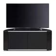 Sanja Small Corner High Gloss TV Stand With Doors In Black