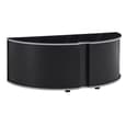 Sanja Small Corner High Gloss TV Stand With Doors In Black