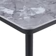 Sion Sintered Ceramic Stone Dining Table In Grey Effect
