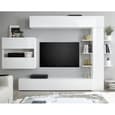 Solana High Gloss Wall Entertainment Unit In White