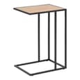 Sparks Wooden Side Table With Black Metal Frame In Oak
