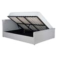 Stratos Fabric Ottoman Storage Double Bed In Grey
