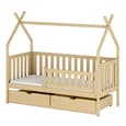 Suva Storage Wooden Single Bed In Pine With Bonnell Mattress