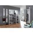 Adrian Large Shoe Cabinet In White Gloss Fronts With 3 Doors