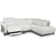 Thorndale Fabric Left Handed Corner Sofa Suite In Light Grey