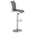 Topaz Concrete Effect Bar Table With 2 Ritz Grey White Stools