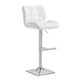 Topaz Glass White Grey Bar Table 2 Candid White Stools