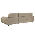 Truro Fabric Right Hand Electric Recliner Corner Sofa In Mocha
