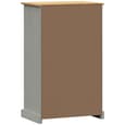 Vidor Wooden Shoe Storage Cabinet With 1 Drawer In Grey Brown