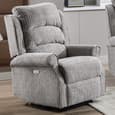 Warth Fabric Electric Recliner 3+1+1 Seater Sofa Set In Latte