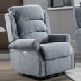 Warth Fabric Recliner 3+1+1 Seater Sofa Set In Steel Blue