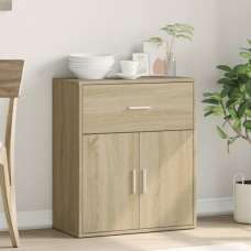 Exeter Wooden Sideboard With 2 Doors 1 Drawers In Sonoma Oak - UK