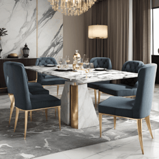 4 Seater Marble Dining Table Sets UK