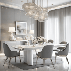 High Gloss Dining Table and Chairs Sets UK