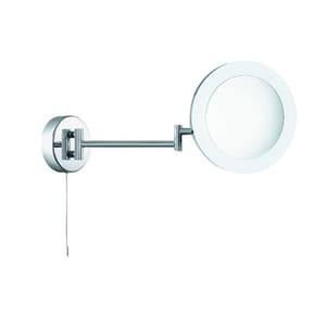 Panton Adjustable Bathroom Mirror In Chrome With LED