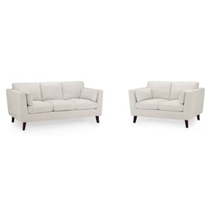 Airdrie Fabric 3+2 Seater Sofa Set In Beige